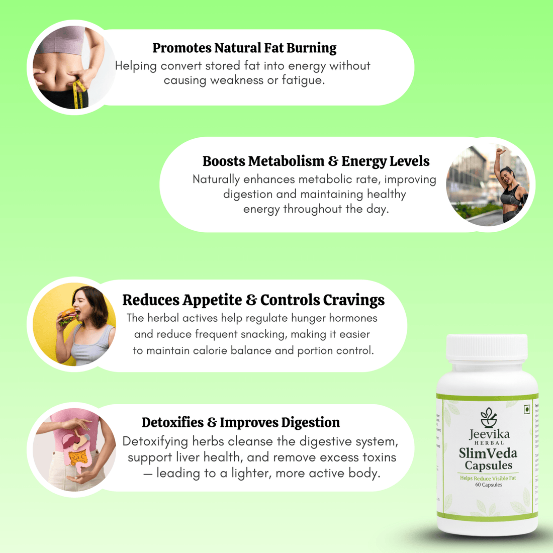 SlimVeda: Ayurvedic Weight Loss Capsules - Jeevika Herbal