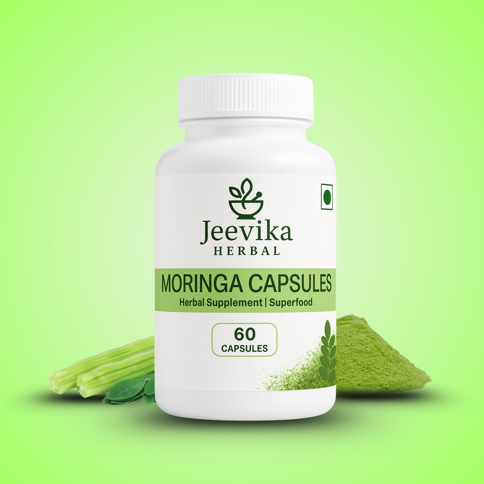 Moringa Capsules - Superfood - Jeevika Herbal
